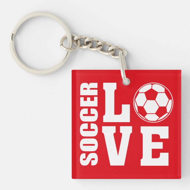 Soccer Love Key Ring (Front)