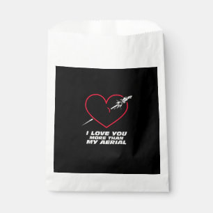 Soccer Love You More Than My Aerial Playful Valent Favour Bags