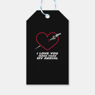 Soccer Love You More Than My Aerial Playful Valent Gift Tags
