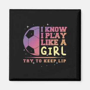 Soccer Lover Player Girl Funny Ll Vintage Coach Fo Magnet