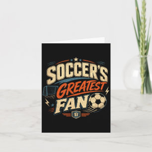 Soccer lover soccer fan player idea cool card