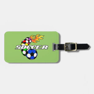 SOCCER LUGGAGE TAG