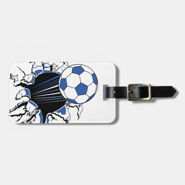 soccer luggage tag (Front Horizontal)