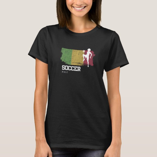 Soccer Mali Flag Football Womens Soccer Girls T-Shirt (Front)