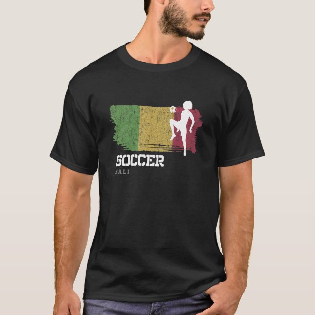 Soccer Mali Flag Football Womens Soccer Girls T-Shirt (Front)