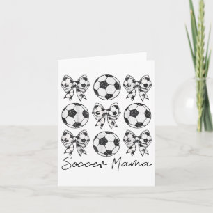 Soccer Mama Coquette Bow Soccer Mum Soccer Season Card