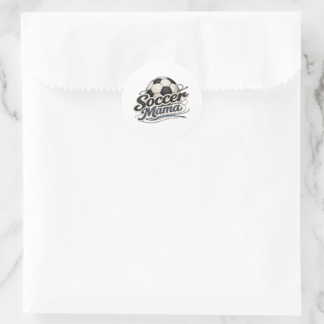 Soccer Mama Crocheted Badge Sticker (Bag)