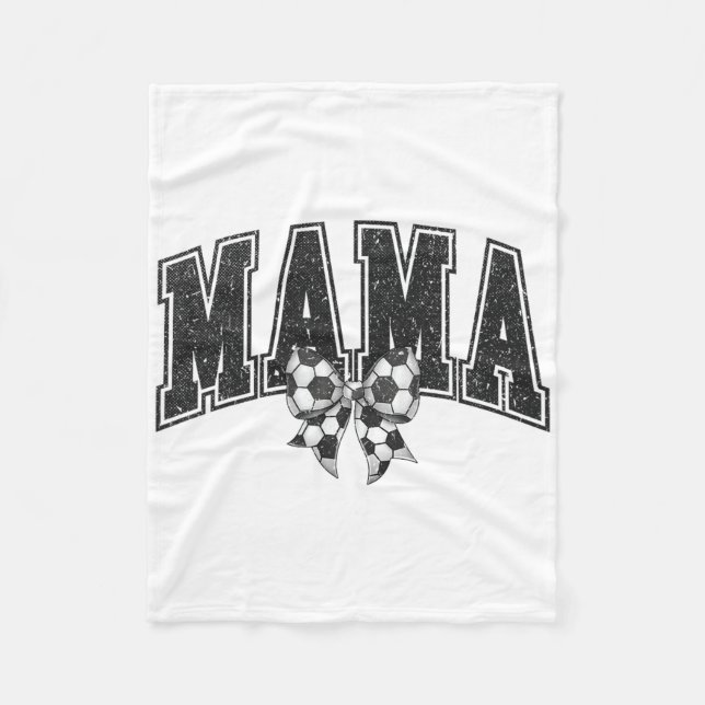 Soccer Mama  Fleece Blanket (Front)