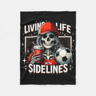 Soccer Mama Mom Life On The Sidelines Mommy Mother Fleece Blanket