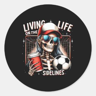 Soccer Mama Mom Life On The Sidelines Mother's Day Classic Round Sticker