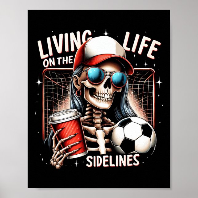 Soccer Mama Mom Life On The Sidelines Mother's Day Poster (Front)