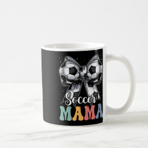 Soccer Mama Retro Groovy Soccer Softll Mom _2  Coffee Mug