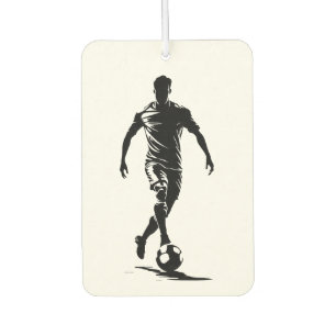 Soccer man with ball car air freshener