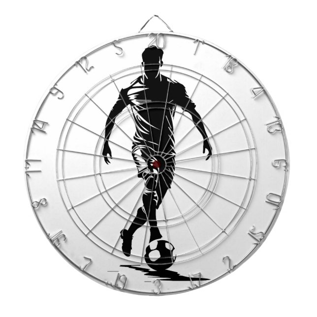 Soccer man with ball dartboard (Front)