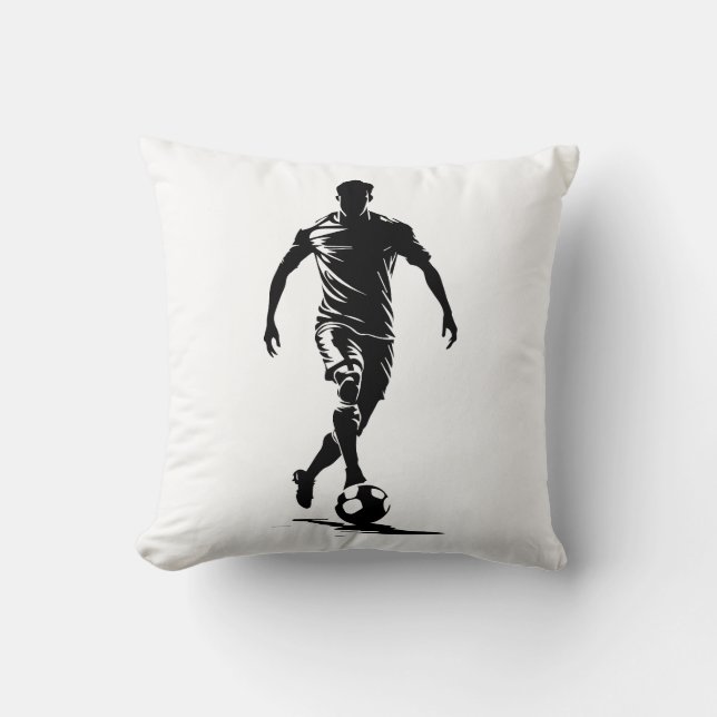 Soccer man with ball design. cushion (Front)