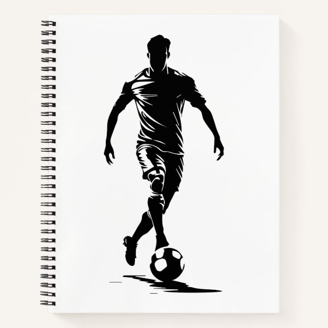 Soccer man with ball notebook (Front)
