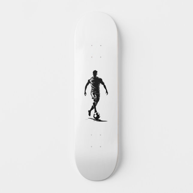 Soccer man with ball skateboard (Front)