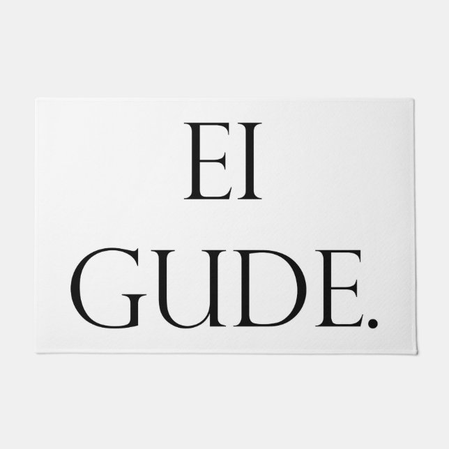 soccer mat Ei Gude, Frankfurt in Hesse Dialekt (Front)