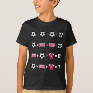 Soccer Math Equation Riddle Design Solve The 67 Pu T-Shirt
