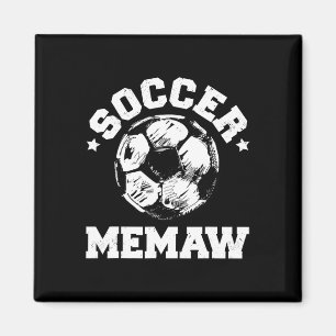 Soccer Memaw Soccer Byll Distressed Funny Soccer M Magnet