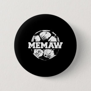 Soccer Memaw Soccer Byll Split Funny Soccer Memaw 6 Cm Round Badge