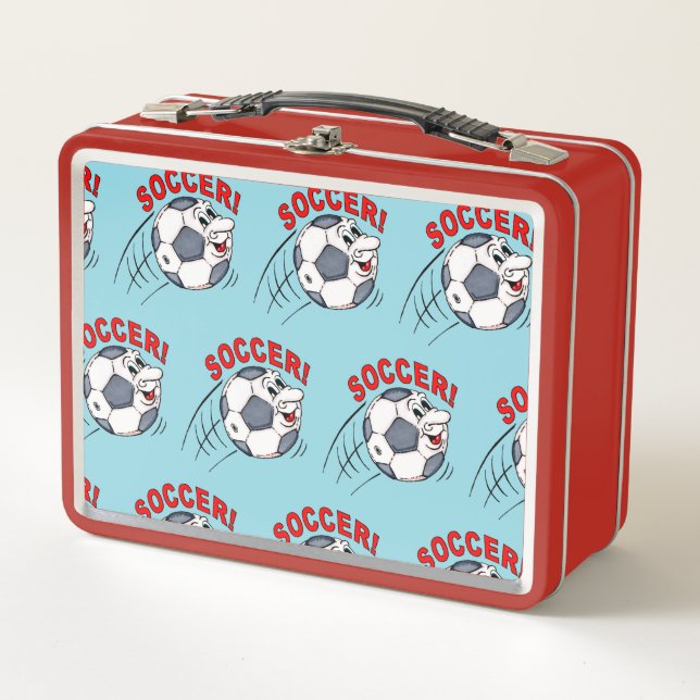 SOCCER METAL LUNCH BOX (Front)