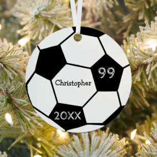 Soccer Metal Tree Decoration