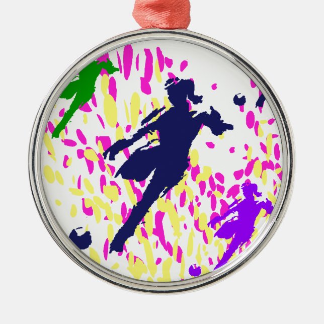 SOCCER METAL TREE DECORATION (Front)