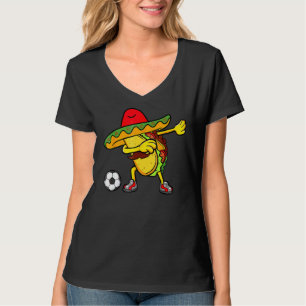 Soccer Mexican Taco Dab Cinco De Mayo T-Shirt