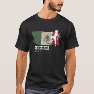 Soccer Mexico Flag Football Womens Soccer Girls T-Shirt