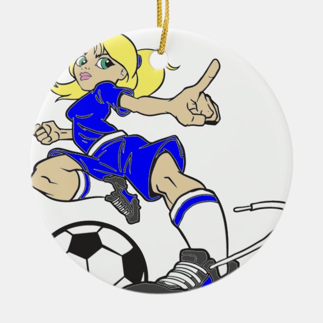 SOCCER MOM CERAMIC TREE DECORATION (Front)