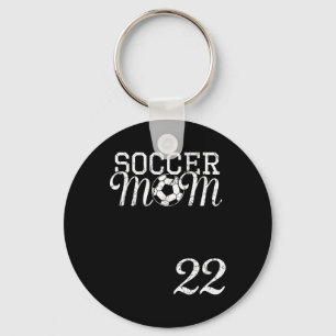 Soccer Mom Jersey Number 22 Favorite Player #22 Te Key Ring
