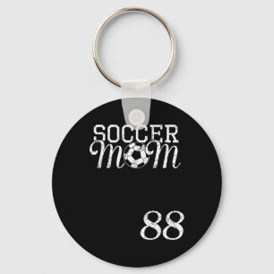 Soccer Mom Jersey Number 88 Favorite Player #88 Te Key Ring