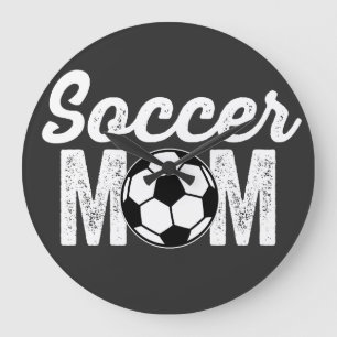 soccer mom large clock