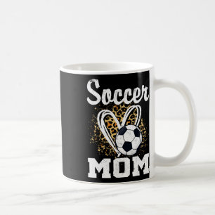 Soccer Mom Leopard Heart Coffee Mug