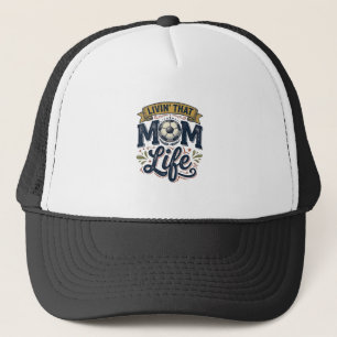 Soccer Mom Life Vintage Engraving Shirt Design_1 Trucker Hat