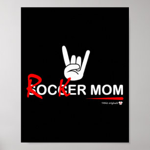 Soccer Mom Rocker Mom - Rock, Rebellious And Fun  Poster