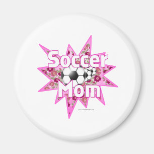 Soccer Mom Roses Magnet
