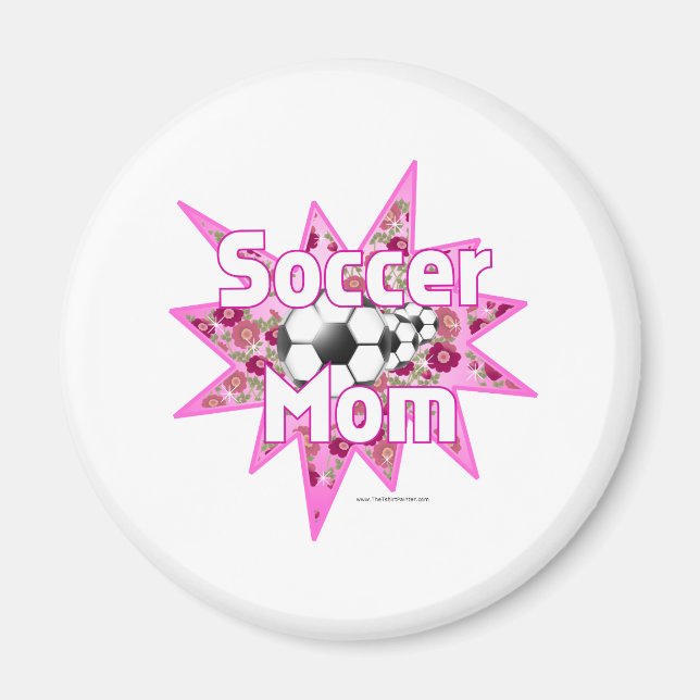 Soccer Mom Roses Magnet (Front)