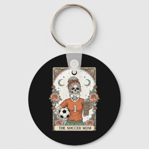 Soccer Mom Skeleton Tarot Card Soccer Mama Mother' Key Ring
