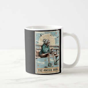 Soccer Mom Skeleton Tarot Card Vintage Halloween  Coffee Mug