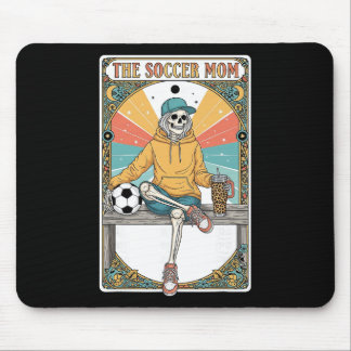 Soccer Mom Tarot Card Skeleton Coffee Byll Sidelin Mouse Mat