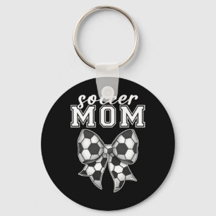 Soccer Moms Bow Footll Cheering Sport Shooting Goa Key Ring