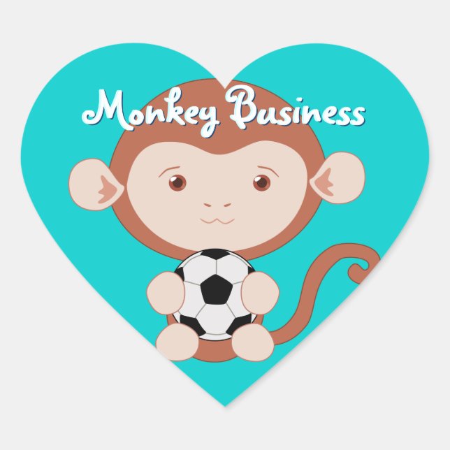 Soccer Monkey Stickers (Front)