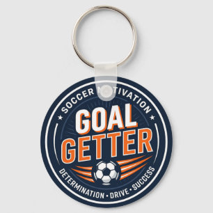 Soccer Motivation Goal Getter; Soccer Lover Key Ring