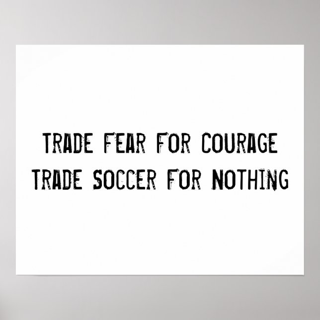 Soccer Motivational Poster (Front)