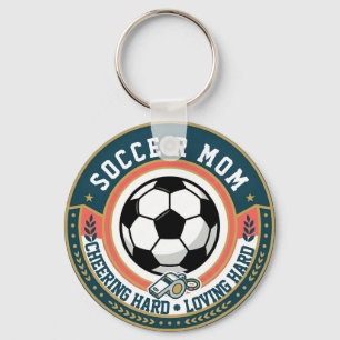 Soccer Mum Cheering Loving Key Ring