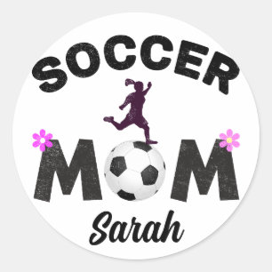 Soccer Mum Classic Round Sticker