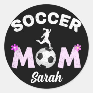 Soccer Mum Classic Round Sticker