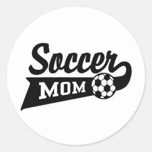 Soccer Mum Classic Round Sticker